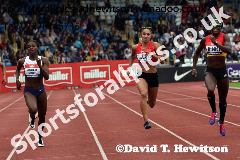 Womens 200 metres, British Championships, Birmingham. Photo: David T. Hewitson/Sports for All Pics